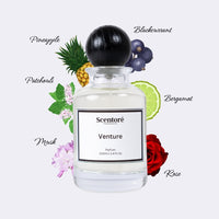 Aventus inspired perfume by Scentore – long lasting fruity woody men’s fragrance bottle