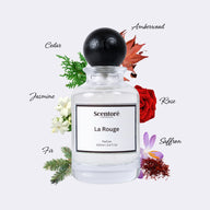 Baccarat Rouge 540 inspired perfume by Scentore – long lasting amber woody unisex fragrance bottle