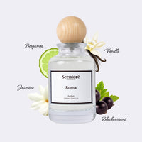 Born in Roma inspired perfume by Scentore – long lasting sweet floral women’s fragrance bottle