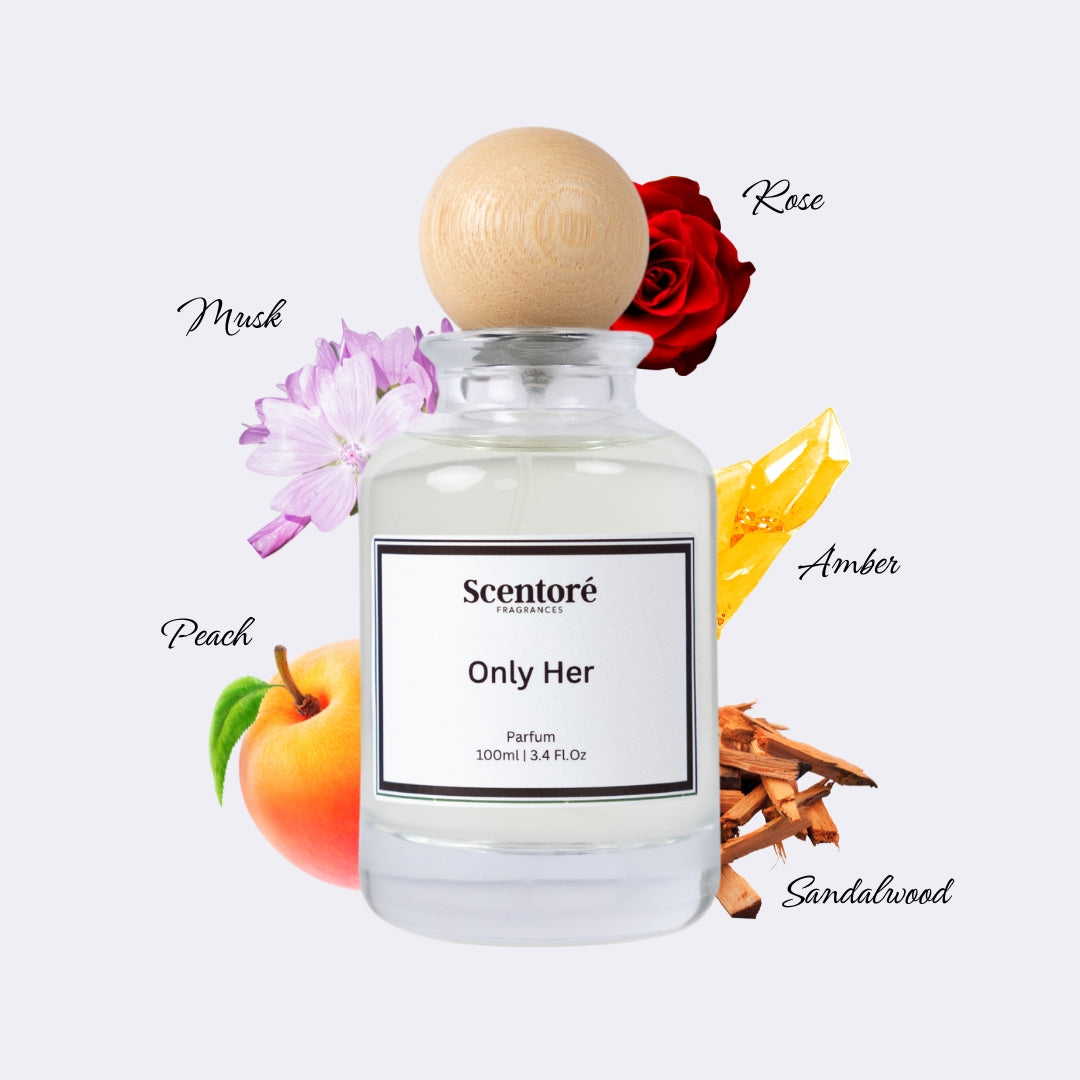 For Her inspired perfume by Scentore – long lasting soft musky women’s fragrance bottle
