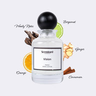 Imagination inspired perfume by Scentore – long lasting fresh citrus unisex fragrance bottle