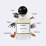 Oud Wood inspired perfume by Scentore – long lasting woody oud unisex fragrance bottle
