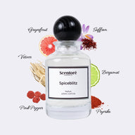 Spicebomb inspired perfume by Scentore – long lasting warm spicy men’s fragrance bottle