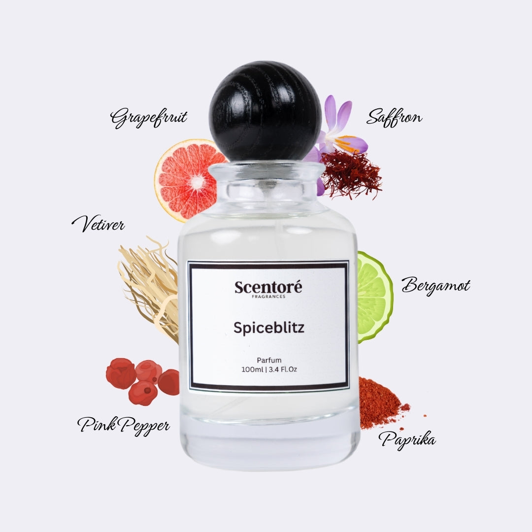 Spicebomb inspired perfume by Scentore – long lasting warm spicy men’s fragrance bottle