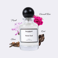 Velvet Rose Oud inspired perfume by Scentore – long lasting oud floral unisex fragrance bottle
