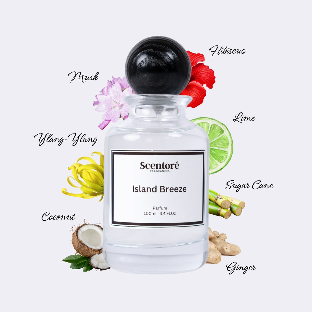 Virgin Island Water inspired perfume by Scentore – long lasting tropical citrus unisex fragrance bottle